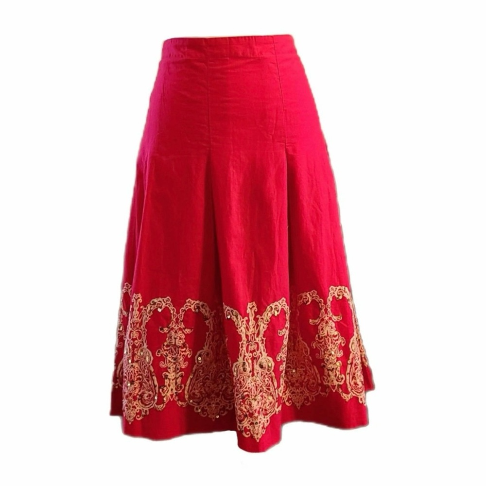 Tommy Hilfiger Watermelon Sequin Pleated Skirt 4P